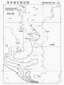 東京湾口海況図(2004/04/18)