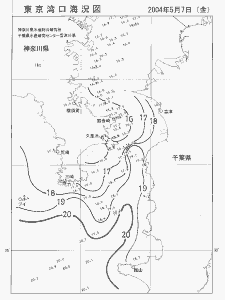 東京湾口海況図(2004/05/07)