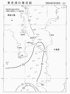 東京湾口海況図(2004/05/29)