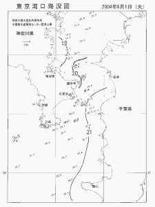 東京湾口海況図(2004/06/01)