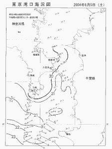 東京湾口海況図(2004/06/05)