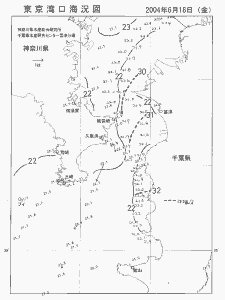 東京湾口海況図(2004/06/18)