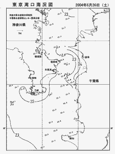 東京湾口海況図(2004/06/26)