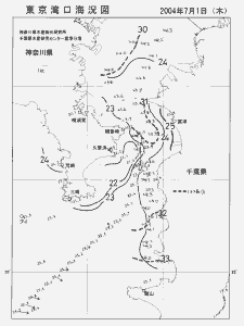 東京湾口海況図(2004/07/01)