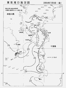 東京湾口海況図(2004/07/09)