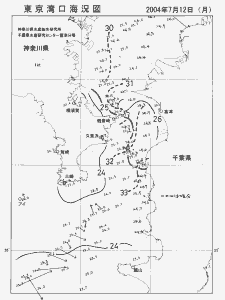 東京湾口海況図(2004/07/12)