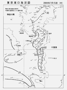 東京湾口海況図(2004/07/15)