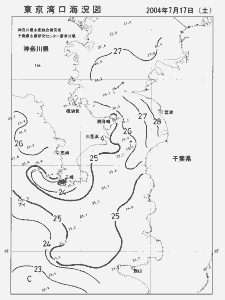 東京湾口海況図(2004/07/17)