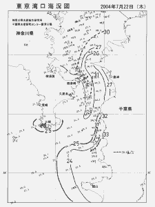 東京湾口海況図(2004/07/22)