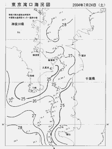 東京湾口海況図(2004/07/24)