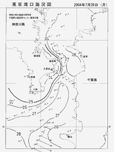 東京湾口海況図(2004/07/26)