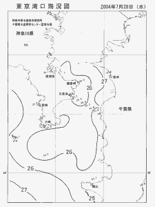 東京湾口海況図(2004/07/28)