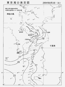 東京湾口海況図(2004/08/03)