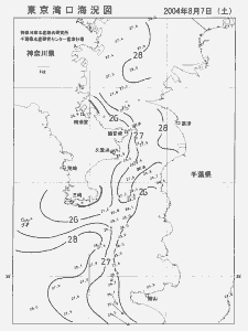 東京湾口海況図(2004/08/07)