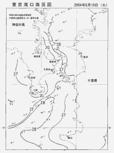 東京湾口海況図(2004/08/10)