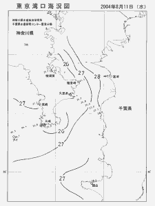 東京湾口海況図(2004/08/11)