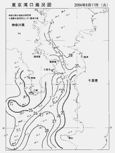 東京湾口海況図(2004/08/17)