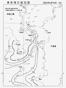 東京湾口海況図(2004/08/18)