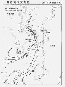 東京湾口海況図(2004/08/19)