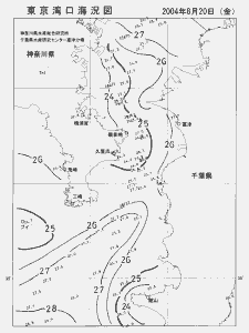 東京湾口海況図(2004/08/20)