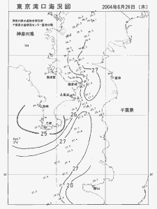 東京湾口海況図(2004/08/26)