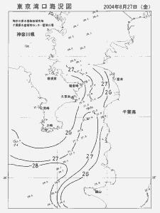 東京湾口海況図(2004/08/27)