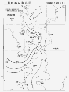 東京湾口海況図(2004/09/04)