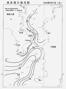 東京湾口海況図(2004/09/07)