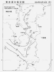 東京湾口海況図(2004/10/18)