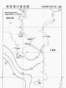 東京湾口海況図(2004/10/22)