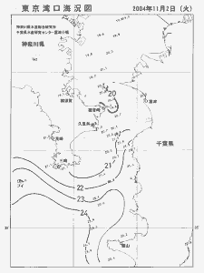 東京湾口海況図(2004/11/02)
