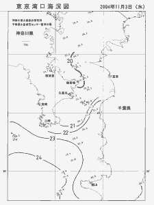 東京湾口海況図(2004/11/03)