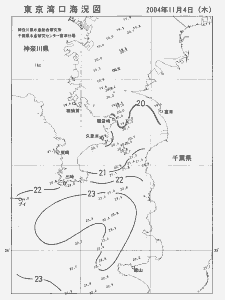 東京湾口海況図(2004/11/04)