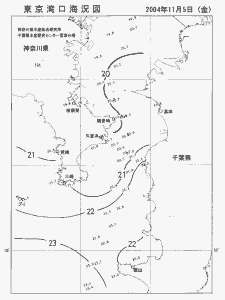 東京湾口海況図(2004/11/05)