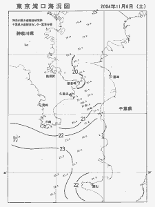 東京湾口海況図(2004/11/06)