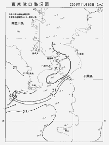 東京湾口海況図(2004/11/10)