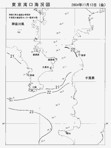 東京湾口海況図(2004/11/12)