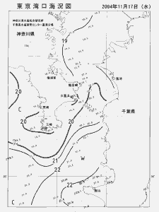 東京湾口海況図(2004/11/17)