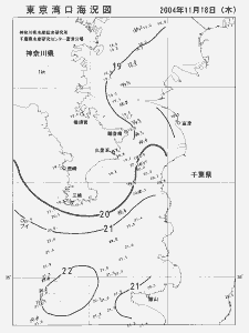 東京湾口海況図(2004/11/18)