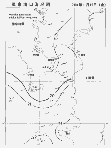 東京湾口海況図(2004/11/19)
