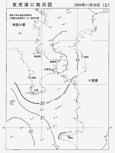 東京湾口海況図(2004/11/20)