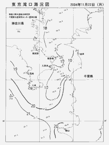 東京湾口海況図(2004/11/22)