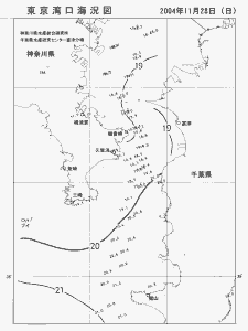 東京湾口海況図(2004/11/28)