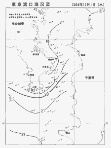 東京湾口海況図(2004/12/01)