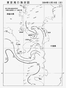 東京湾口海況図(2004/12/19)