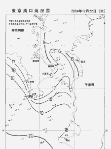 東京湾口海況図(2004/12/22)