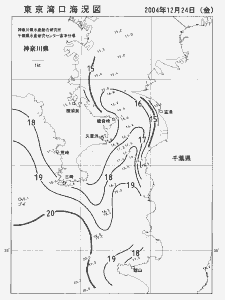 東京湾口海況図(2004/12/24)