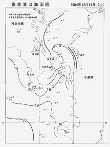 東京湾口海況図(2004/12/25)