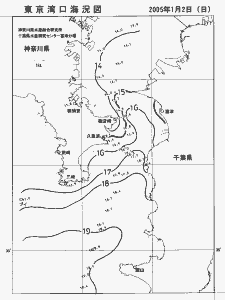 東京湾口海況図(2005/01/02)