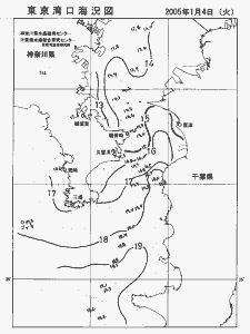 東京湾口海況図(2005/01/04)